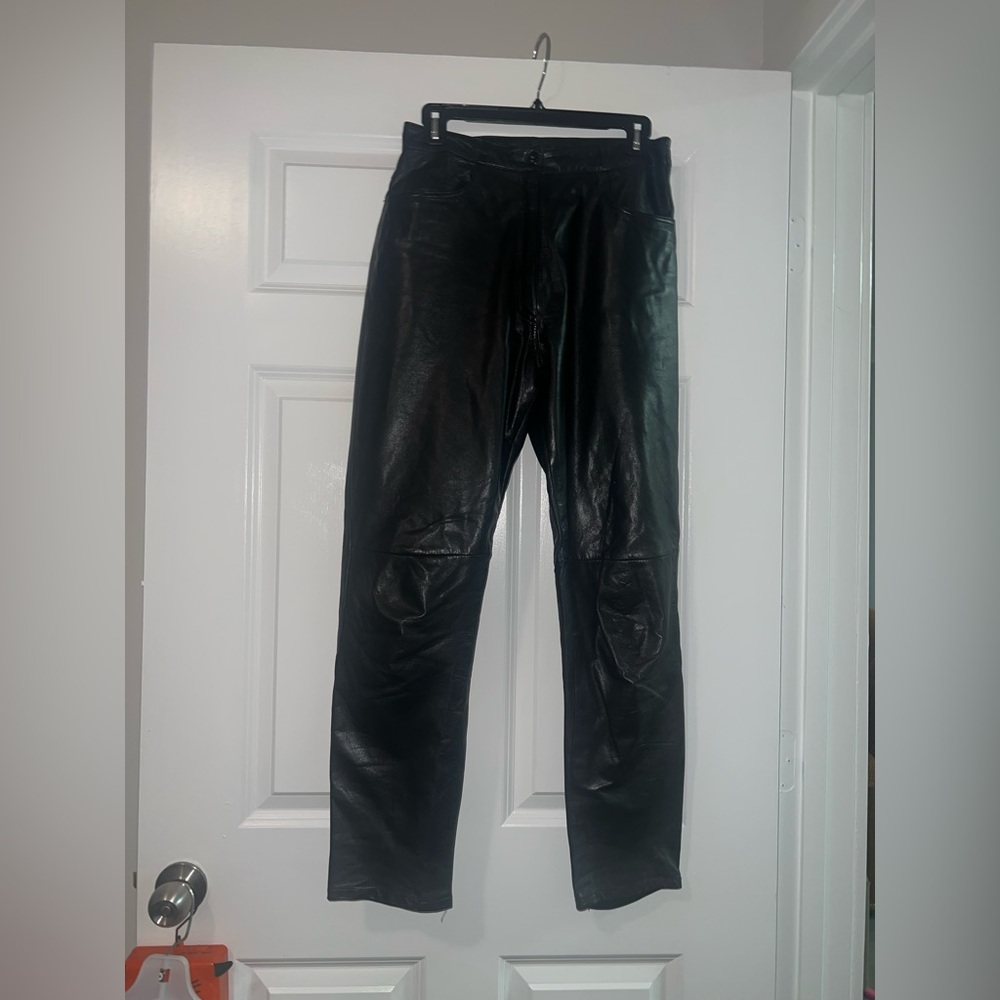 Tannery west leather pants size 10